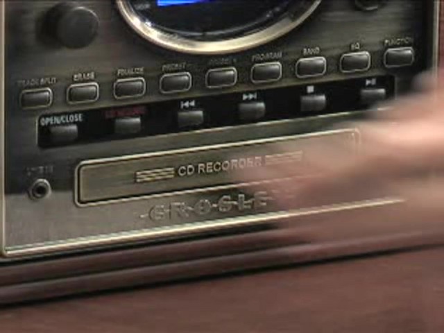 Crosley&reg; Nostalgic CD Recorder / Turntable / Radio / Cassette - image 6 from the video